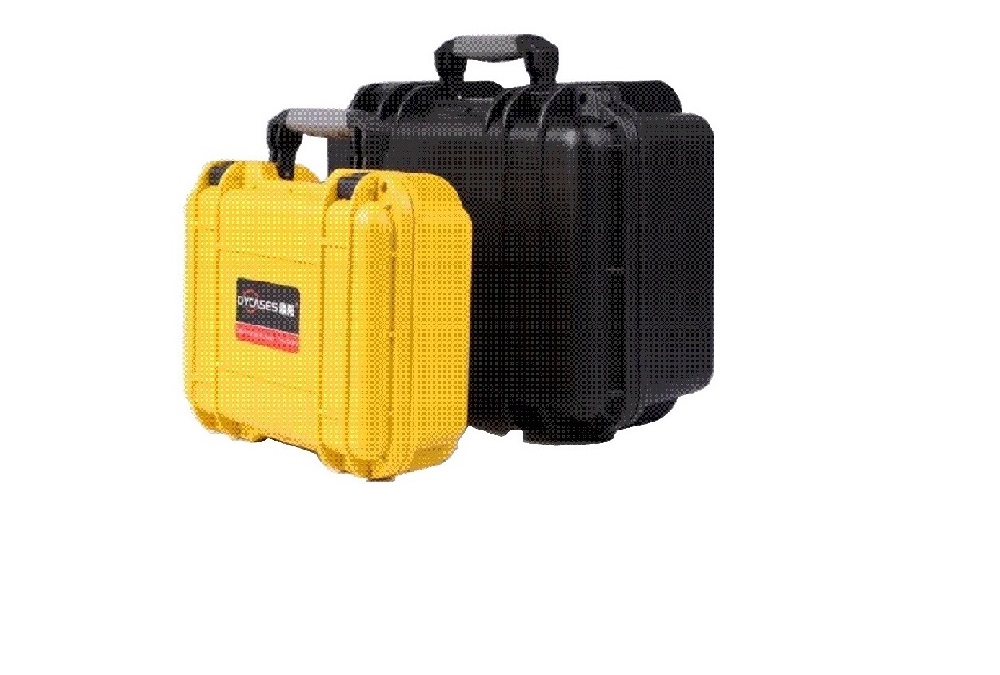 航空箱圖片,黑色開(kāi)模塑料箱,黃色開(kāi)模工具箱